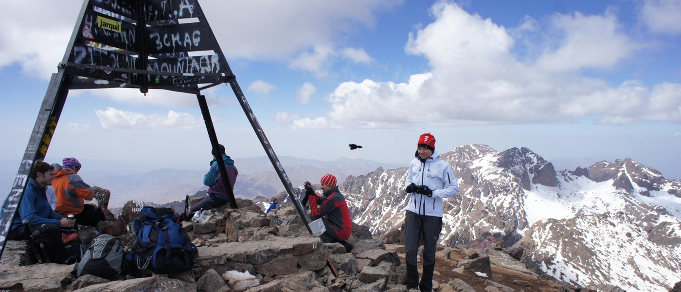 Pico de montaña Toubkal 4167m